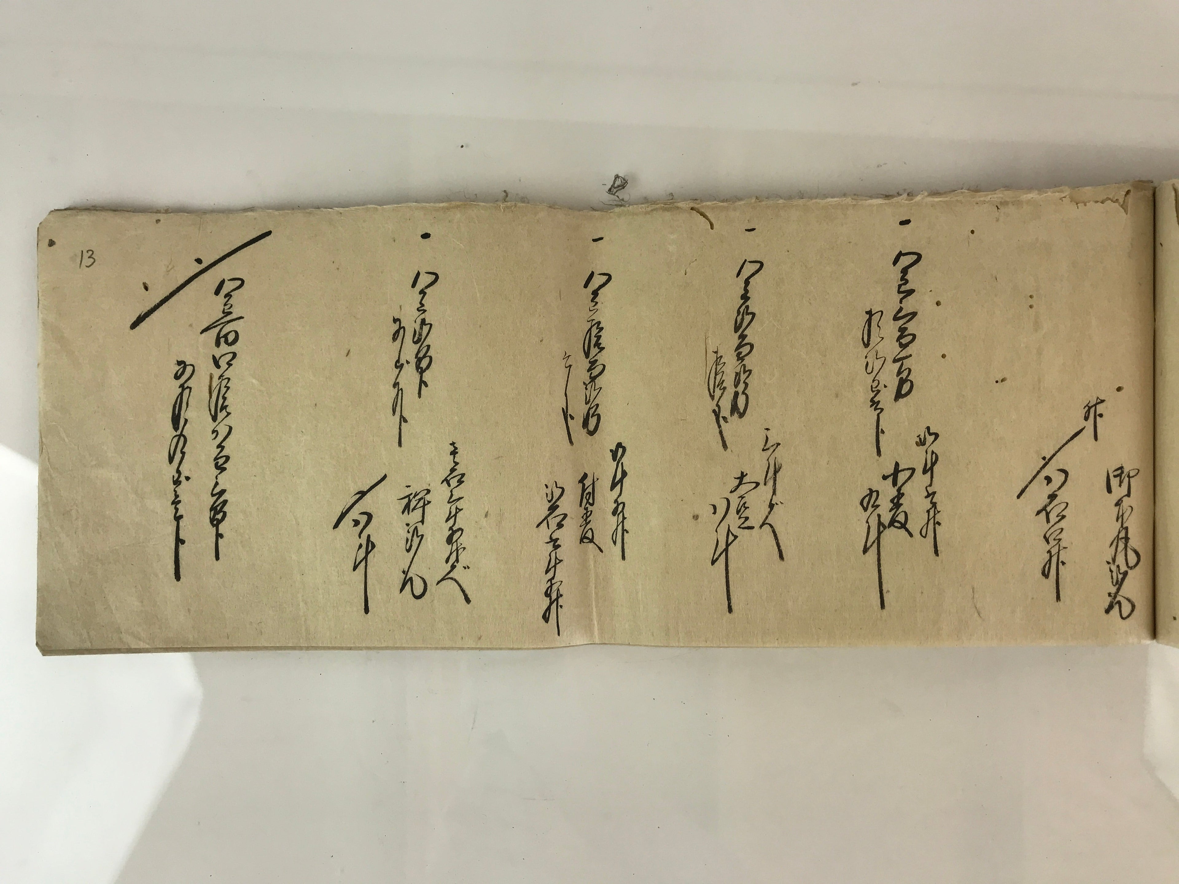Antique C1868 Japanese Record Book Keio 4 Tatsuharu Long Paper P318
