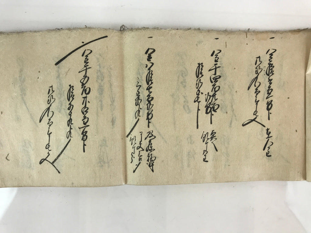 Antique C1868 Japanese Record Book Keio 4 Tatsuharu Long Paper P318