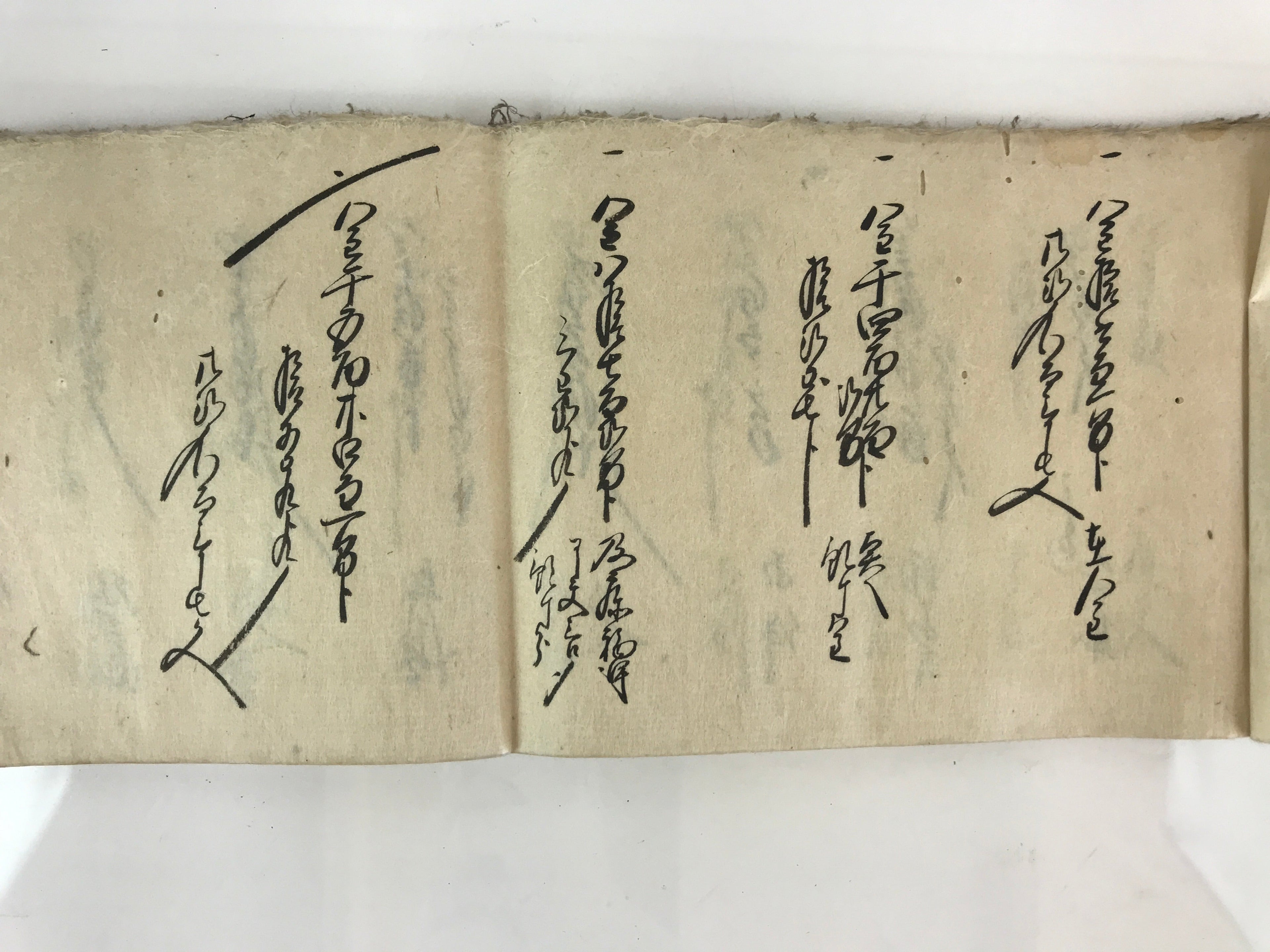 Antique C1868 Japanese Record Book Keio 4 Tatsuharu Long Paper P318