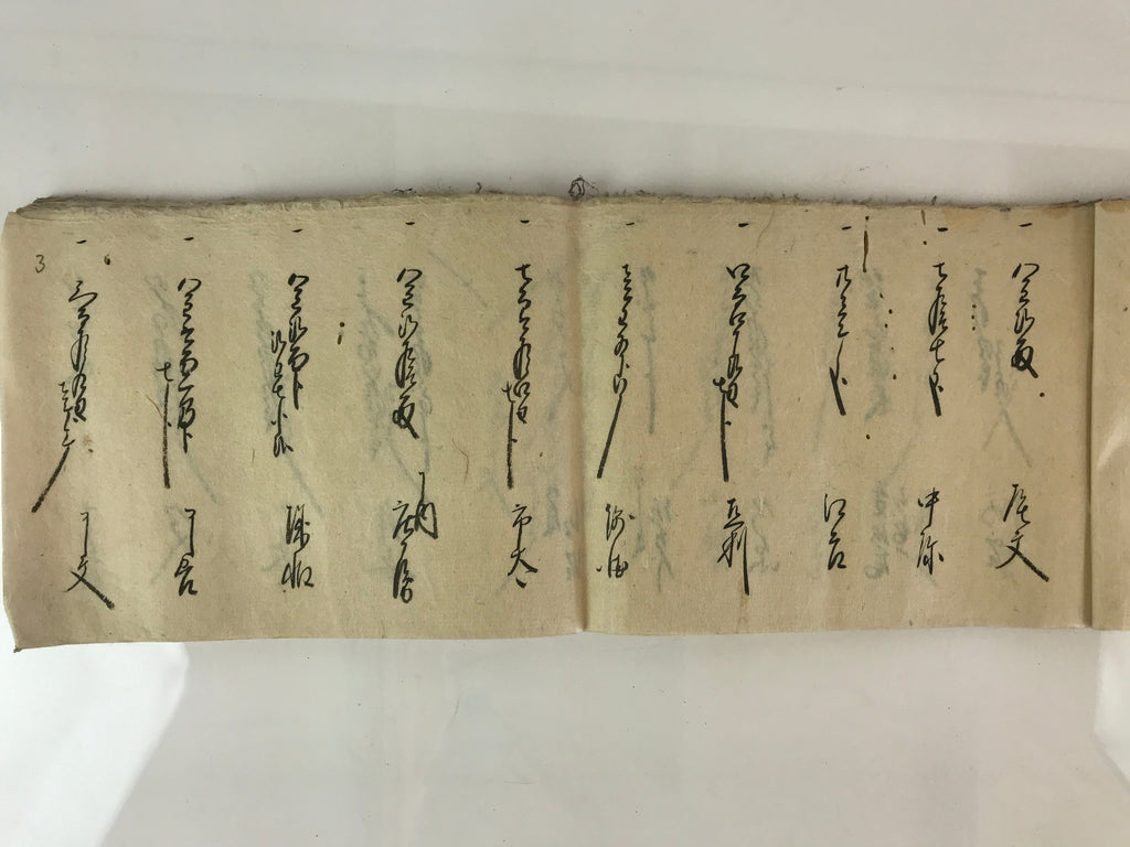 Antique C1868 Japanese Record Book Keio 4 Tatsuharu Long Paper P318