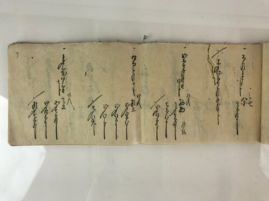 Antique C1868 Japanese Record Book Keio 4 Tatsuharu Long Paper P318