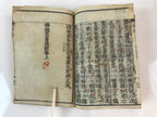 Antique C1880 Japanese Buddhist Sutra Prayer Book Jodo Sanbu Kyo BU750