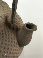 Antique C1880 Japanese Cast Iron Tetsubin Kettle Teapot Nanbu Tekki T105