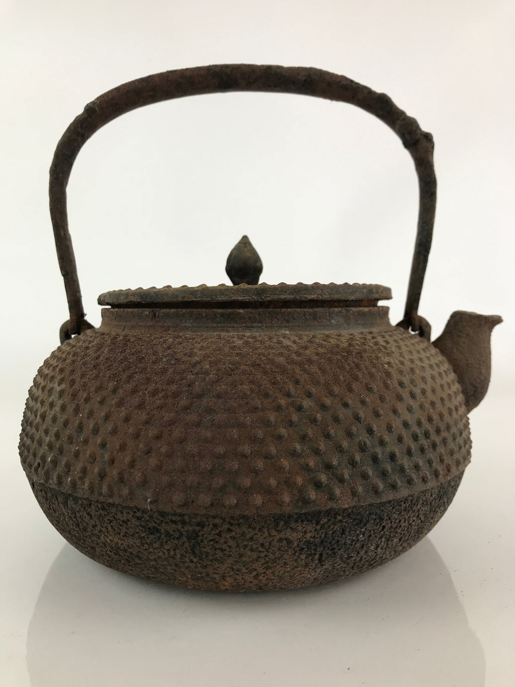 Antique C1880 Japanese Cast Iron Tetsubin Kettle Teapot Nanbu Tekki T105
