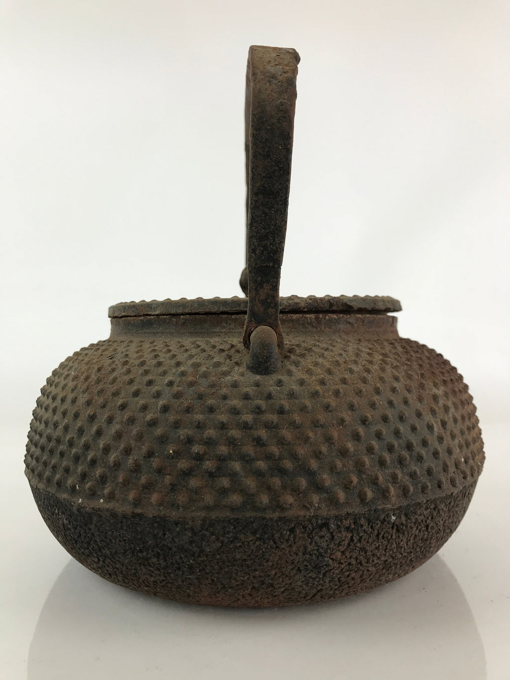 Antique C1880 Japanese Cast Iron Tetsubin Kettle Teapot Nanbu Tekki T105