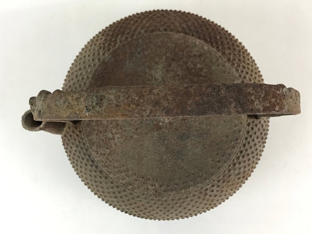 Antique C1880 Japanese Cast Iron Tetsubin Kettle Teapot Nanbu Tekki T105