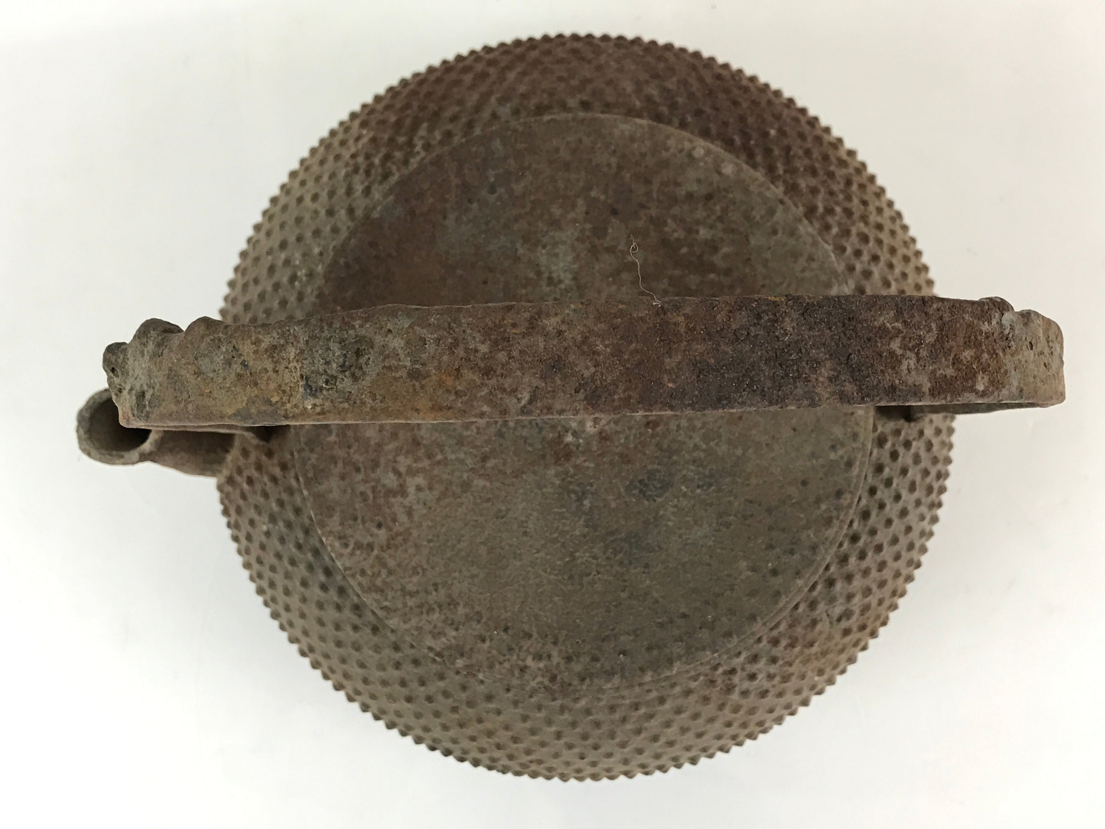 Antique C1880 Japanese Cast Iron Tetsubin Kettle Teapot Nanbu Tekki T105