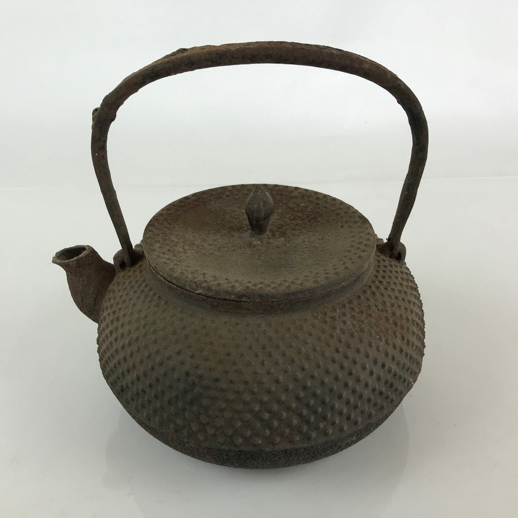 Antique C1880 Japanese Cast Iron Tetsubin Kettle Teapot Nanbu Tekki T105