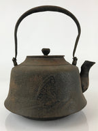 Antique C1880 Japanese Cast Iron Tetsubin Kettle Teapot Nanbu Tekki Yakan T103