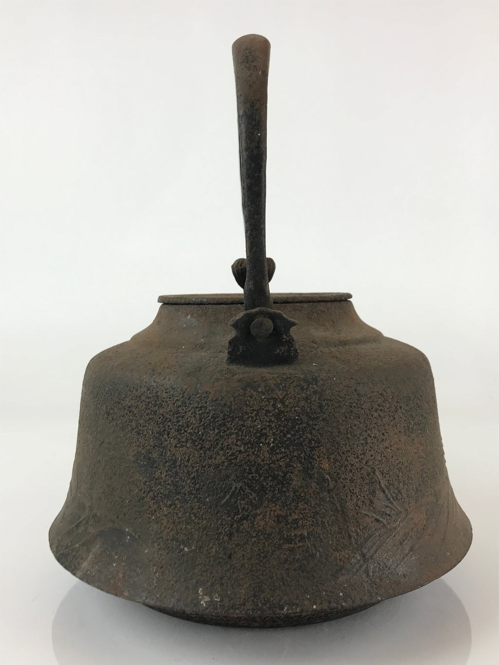 Antique C1880 Japanese Cast Iron Tetsubin Kettle Teapot Nanbu Tekki Yakan T103