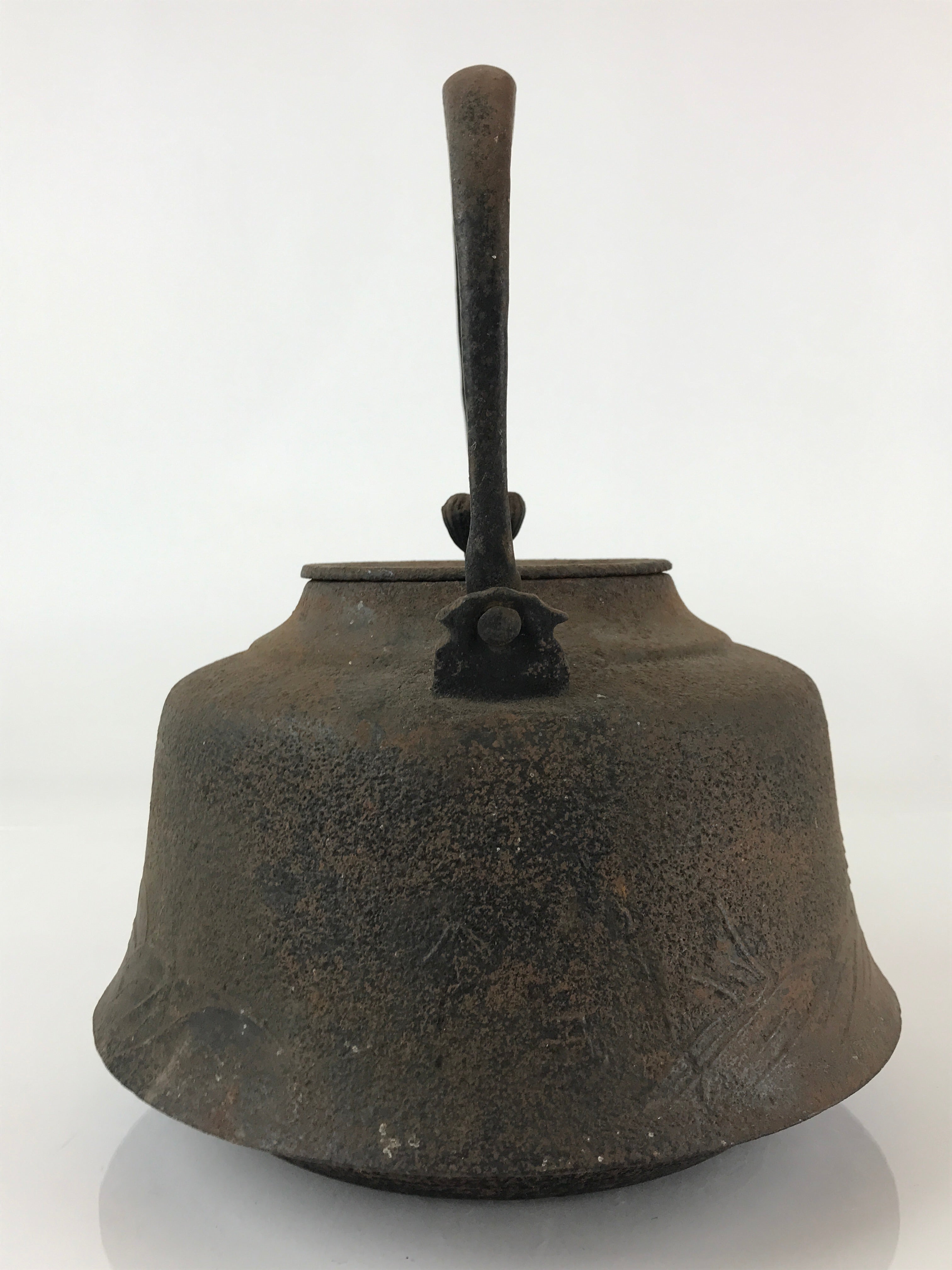 Antique C1880 Japanese Cast Iron Tetsubin Kettle Teapot Nanbu Tekki Yakan T103