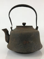 Antique C1880 Japanese Cast Iron Tetsubin Kettle Teapot Nanbu Tekki Yakan T103