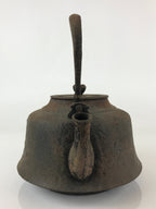 Antique C1880 Japanese Cast Iron Tetsubin Kettle Teapot Nanbu Tekki Yakan T103