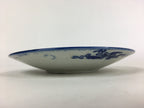 Antique C1880 Japanese Porcelain Plate Sometsuke Blue Flower Sara PY26