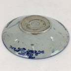 Antique C1880 Japanese Porcelain Plate Sometsuke Blue Flower Sara PY26