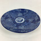 Antique C1880 Japanese Porcelain Plate Sometsuke Blue Flower Sara PY26