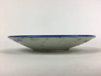 Antique C1880 Japanese Porcelain Plate Sometsuke Blue Flower Sara PY26