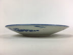 Antique C1880 Japanese Porcelain Plate Sometsuke Blue Flower Sara PY29