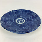 Antique C1880 Japanese Porcelain Plate Sometsuke Blue Flower Sara PY29