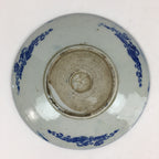 Antique C1880 Japanese Porcelain Plate Sometsuke Blue Flower Sara PY29