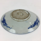 Antique C1880 Japanese Porcelain Plate Sometsuke Blue Flower Sara PY29