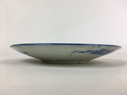 Antique C1880 Japanese Porcelain Plate Sometsuke Blue Flower Sara PY29