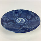 Antique C1880 Japanese Porcelain Plate Sometsuke Blue Flower Sara PY31
