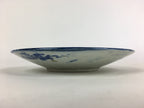 Antique C1880 Japanese Porcelain Plate Sometsuke Blue Flower Sara PY31