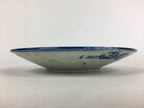 Antique C1880 Japanese Porcelain Plate Sometsuke Blue Flower Sara PY31