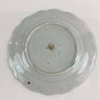 Antique C1880 Japanese Porcelain Small Plate Floral Butterfly Pattern Meiji PY80