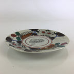 Antique C1880 Japanese Porcelain Small Plate Floral Butterfly Pattern Meiji PY82