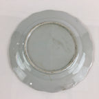 Antique C1880 Japanese Porcelain Small Plate Floral Butterfly Pattern Meiji PY88
