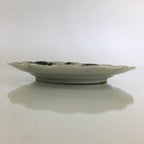 Antique C1880 Japanese Porcelain Small Plate Floral Butterfly Pattern Meiji PY89