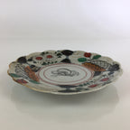 Antique C1880 Japanese Porcelain Small Plate Floral Butterfly Pattern Meiji PY93