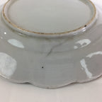 Antique C1880 Japanese Porcelain Small Plate Floral Butterfly Pattern Meiji PY93
