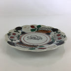 Antique C1880 Japanese Porcelain Small Plate Floral Butterfly Pattern Meiji PY95