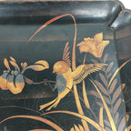 Antique C1880 Japanese Wooden Lacquered Tray Obon Kin-Makie Bon UR520
