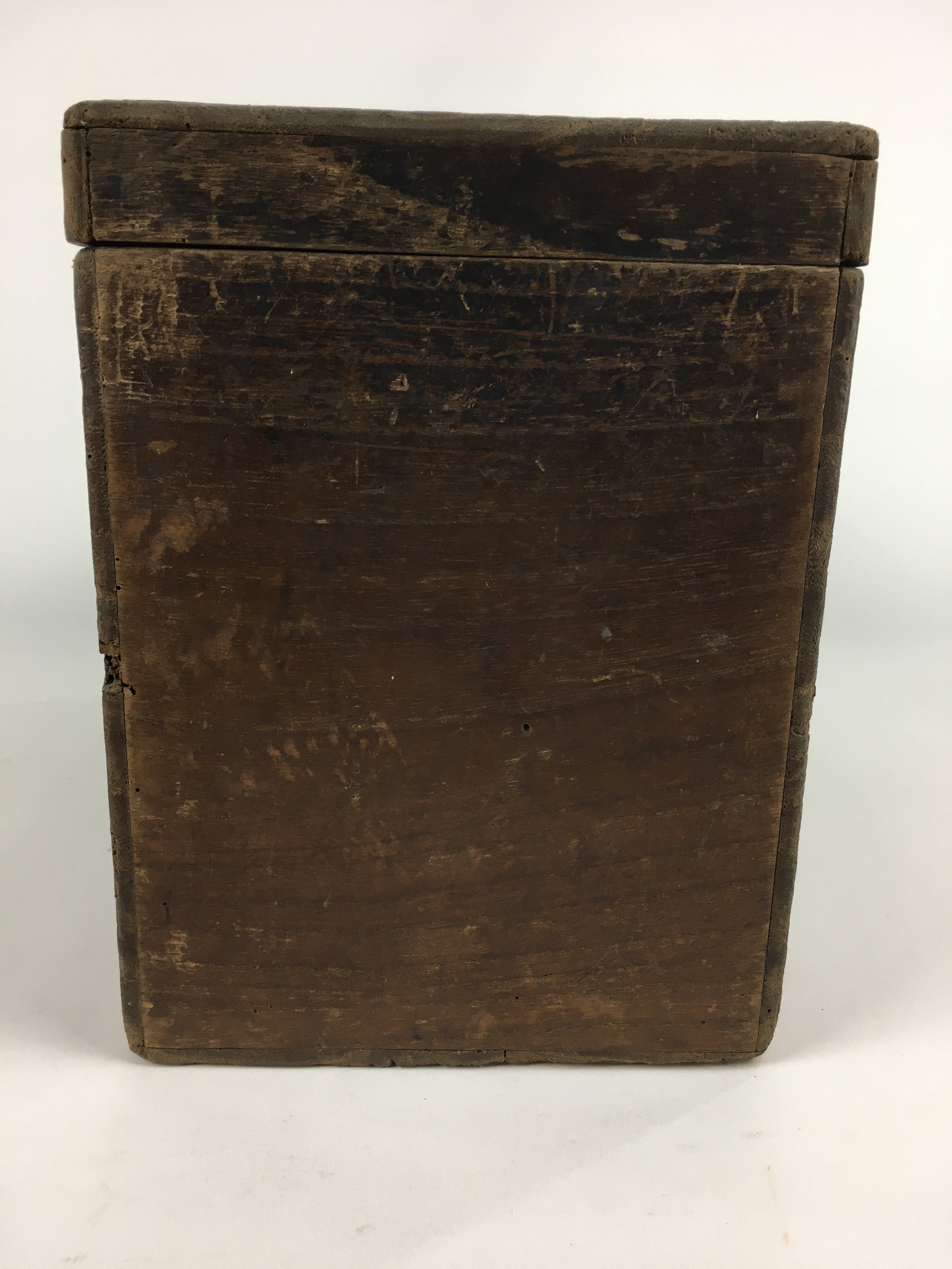 Antique C1880 Japanese Wooden Storage Box Hako Inside 32.5x15.9x21.5cm WB856