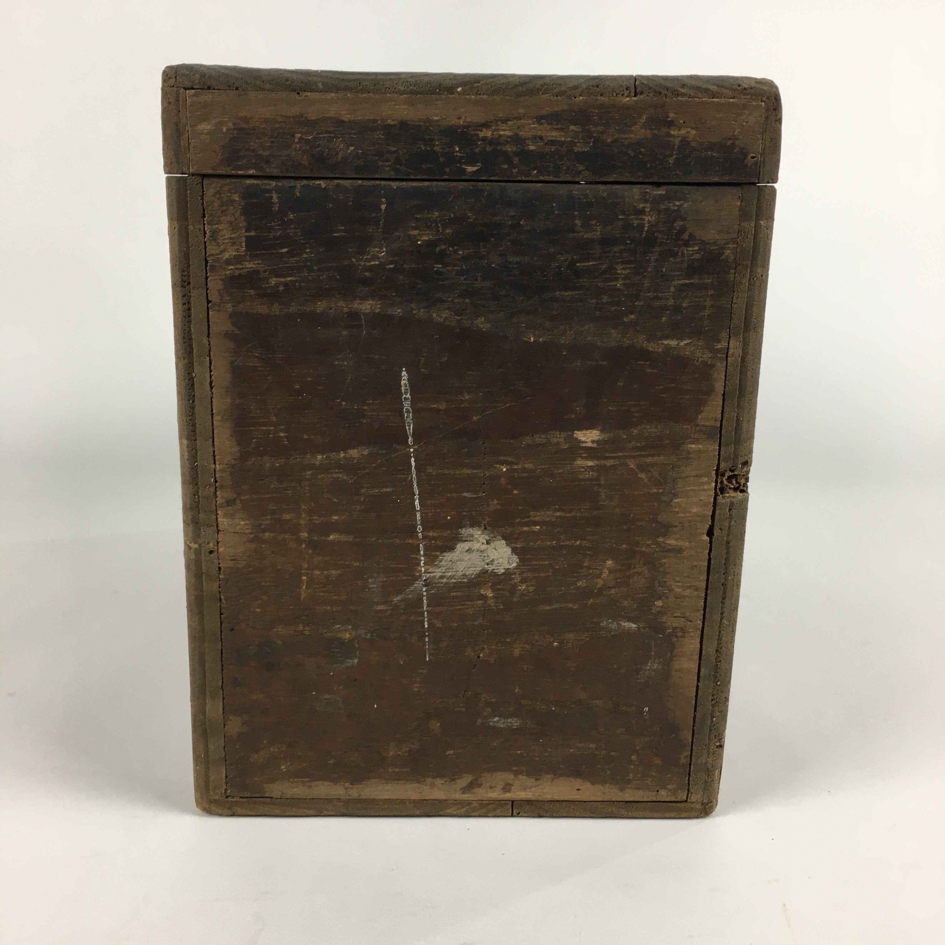 Antique C1880 Japanese Wooden Storage Box Hako Inside 32.5x15.9x21.5cm WB856
