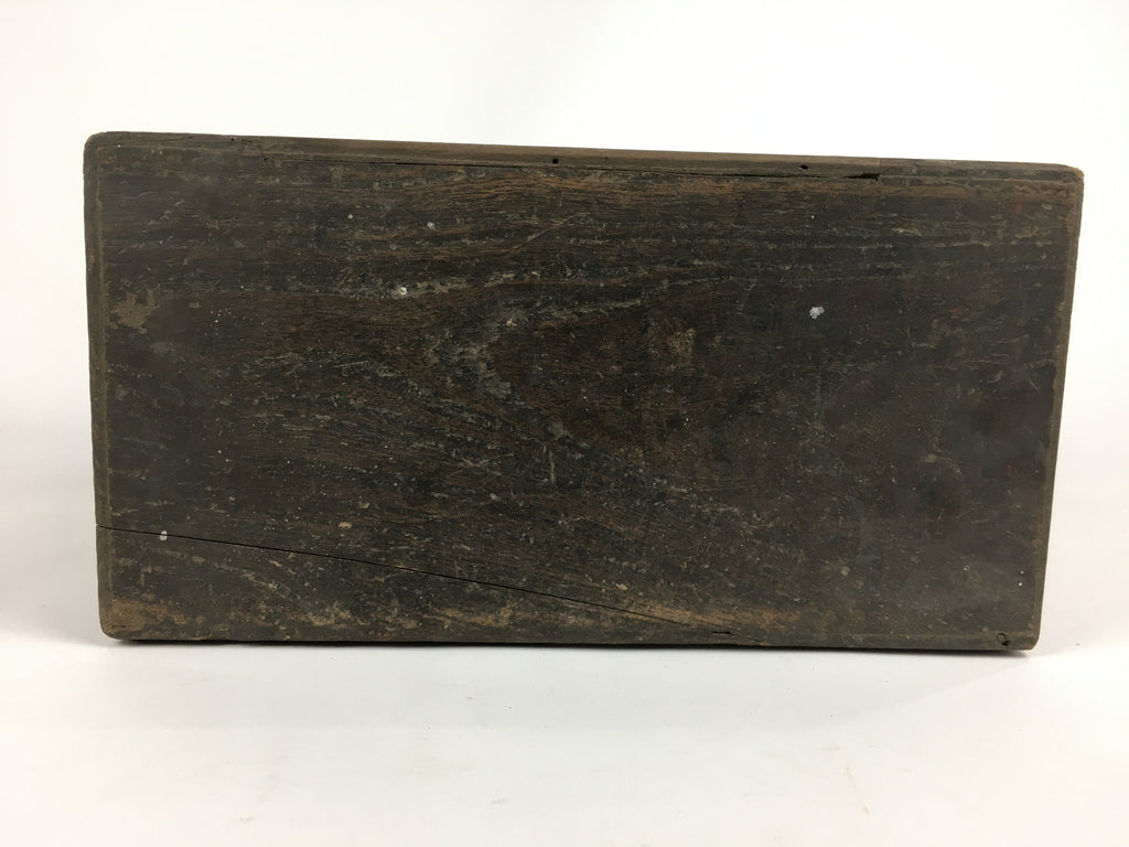 Antique C1880 Japanese Wooden Storage Box Hako Inside 32.5x15.9x21.5cm WB856