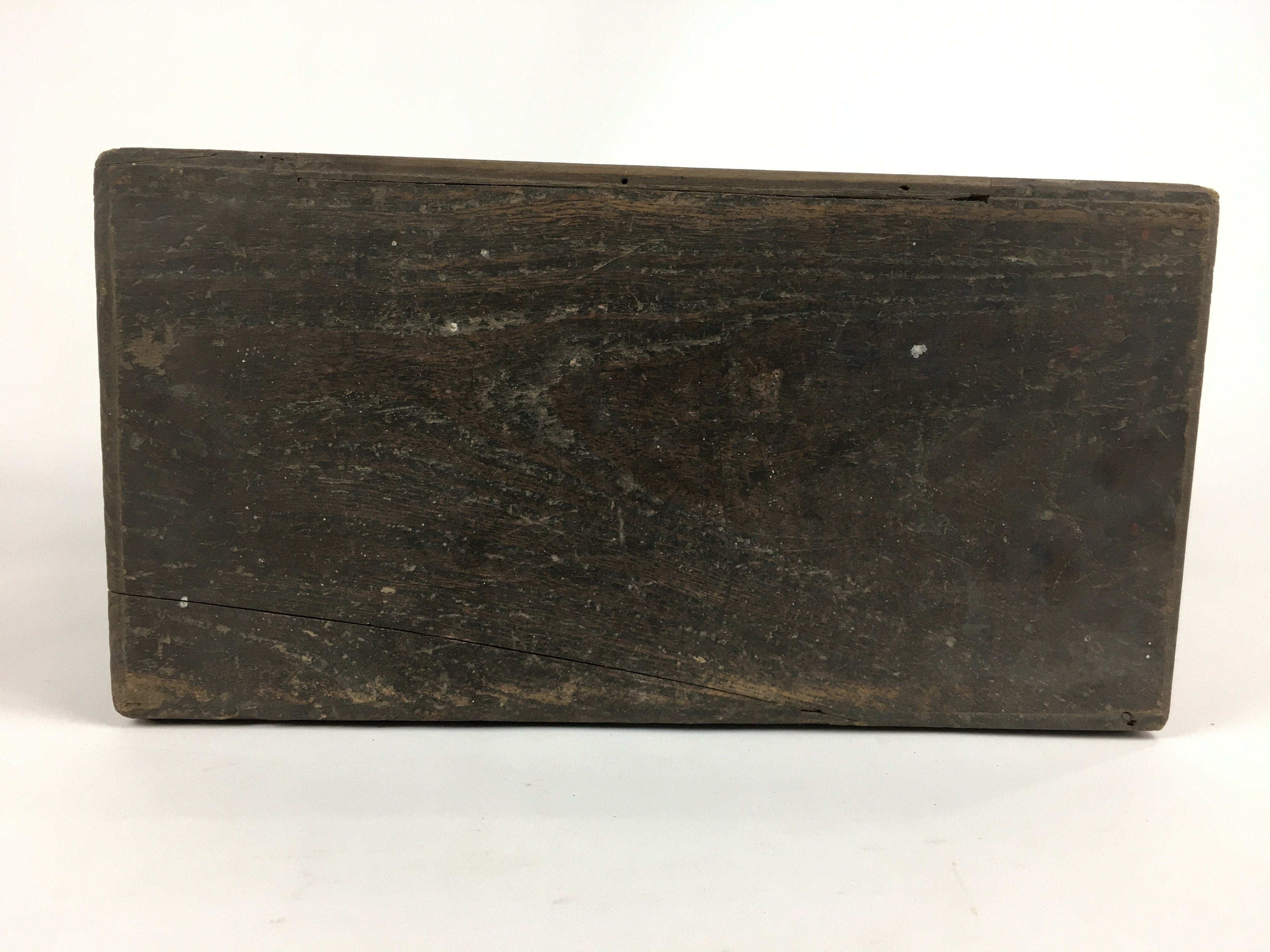 Antique C1880 Japanese Wooden Storage Box Hako Inside 32.5x15.9x21.5cm WB856
