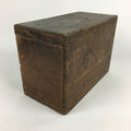 Antique C1880 Japanese Wooden Storage Box Hako Inside 32.5x15.9x21.5cm WB856