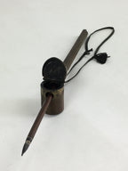 Antique C1880 Japanese Yatate Inkwell Brush Calligraphy Shuji Meiji Era JK287