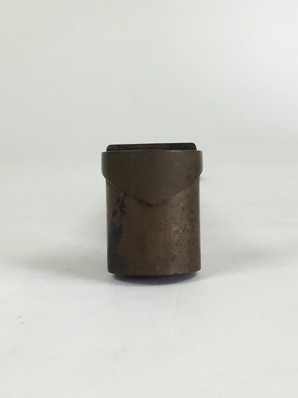 Antique C1880 Japanese Yatate Inkwell Brush Calligraphy Shuji Meiji Era JK287