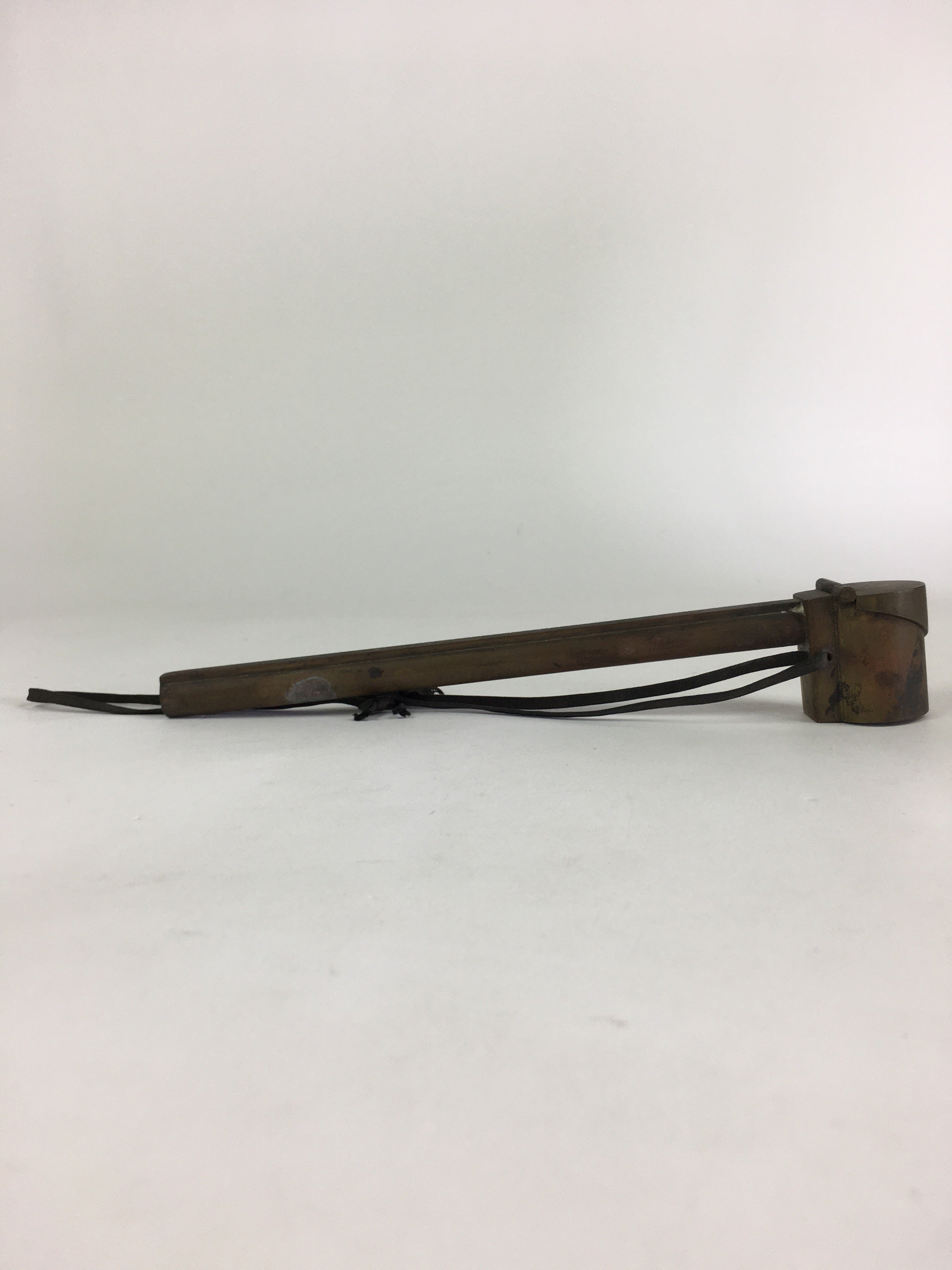 Antique C1880 Japanese Yatate Inkwell Brush Calligraphy Shuji Meiji Era JK287
