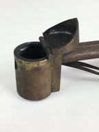 Antique C1880 Japanese Yatate Inkwell Brush Calligraphy Shuji Meiji Era JK287