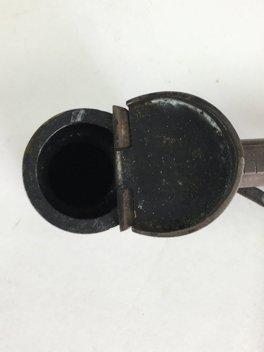 Antique C1880 Japanese Yatate Inkwell Brush Calligraphy Shuji Meiji Era JK287