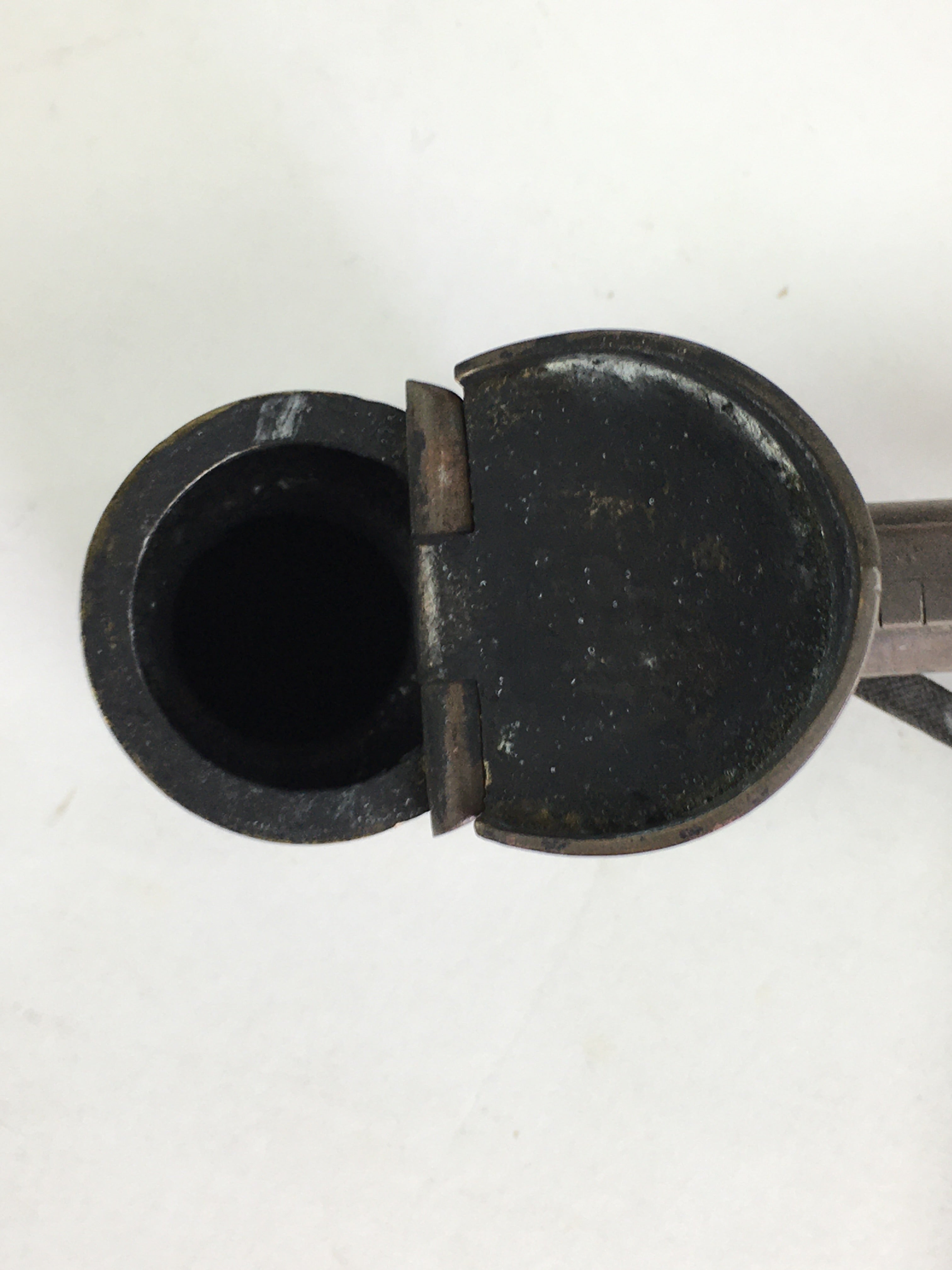 Antique C1880 Japanese Yatate Inkwell Brush Calligraphy Shuji Meiji Era JK287