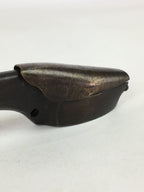 Antique C1880 Japanese Yatate Portable Inkwell Calligraphy Shuji Meiji Era JK288