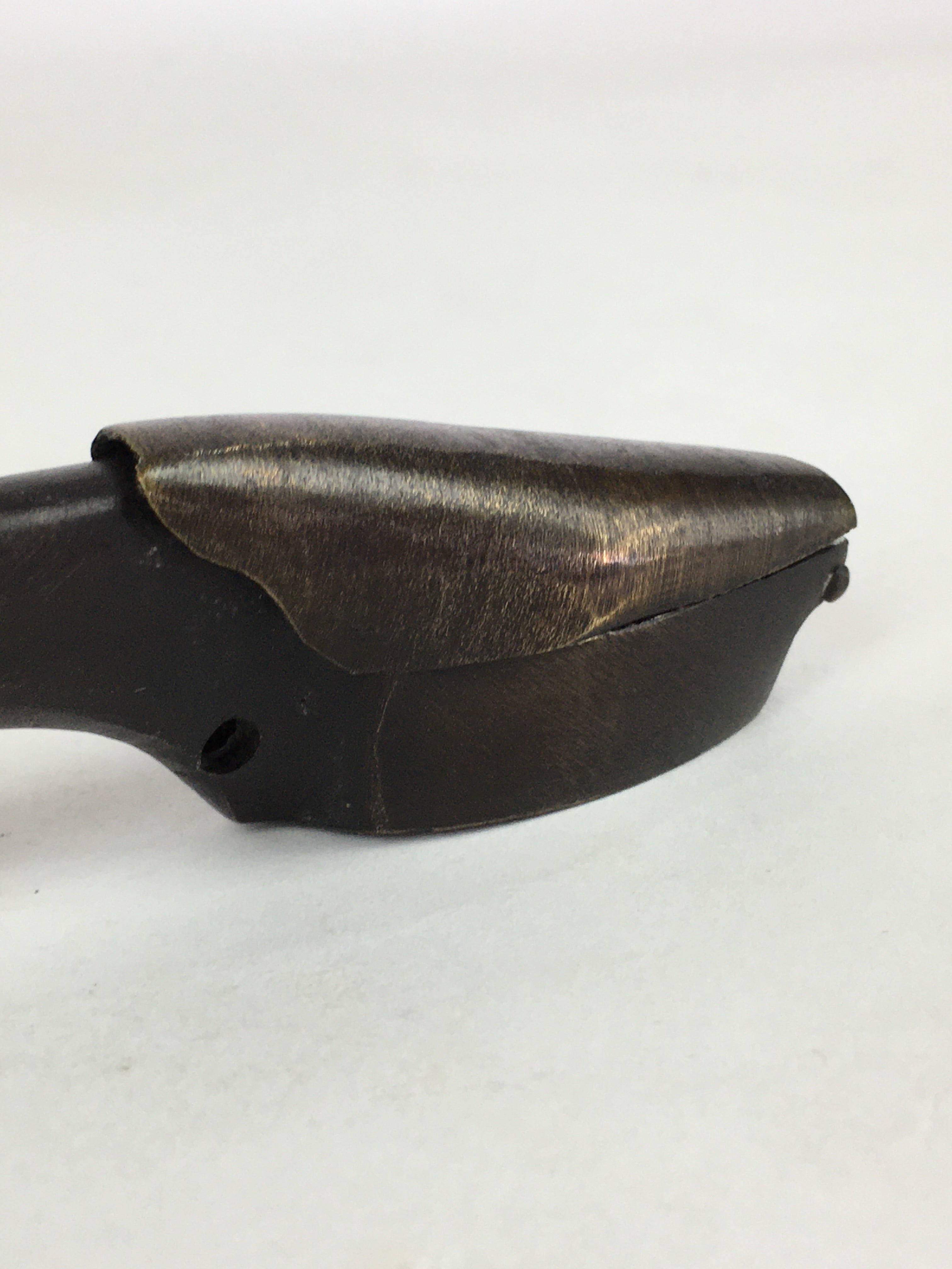 Antique C1880 Japanese Yatate Portable Inkwell Calligraphy Shuji Meiji Era JK288